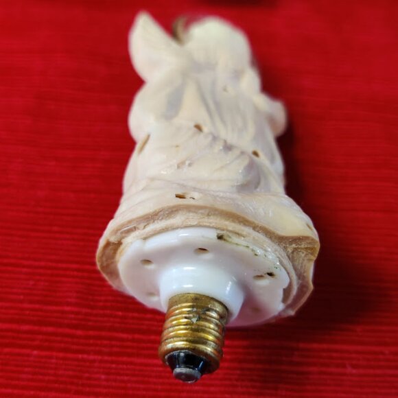 Vintage Hard Plastic Celluloid Christmas Ornaments & Bulbs - Lot of 4-  RARE - Picture 9 of 13